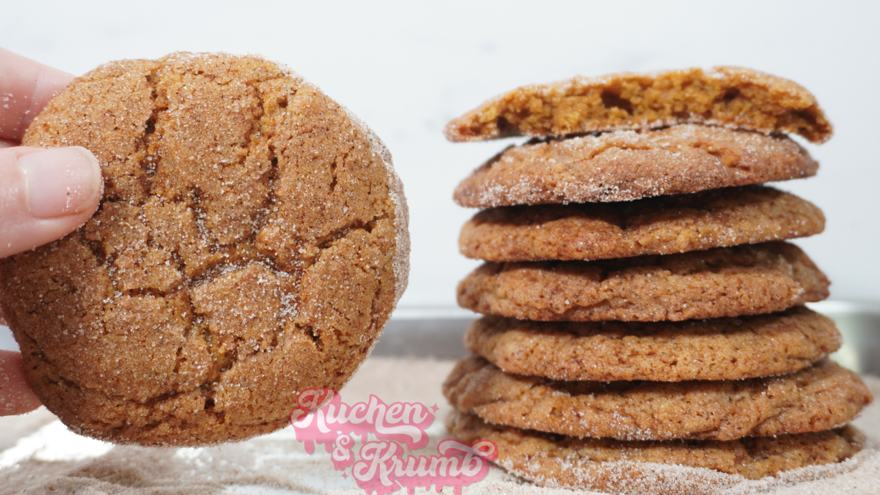 Pumpkin Spiced Snickerdoodles stacked on top of each other